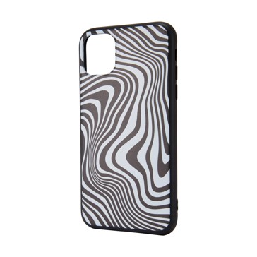 iPhone 11 Case, Black Swirl - Anko
