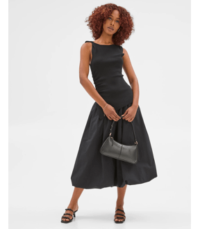 Petites Sleeveless Asymmetrical Crepe Knit Top