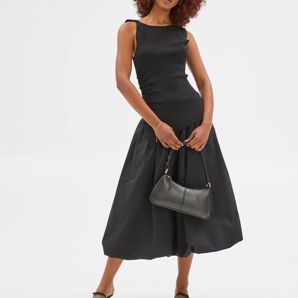 Petites Sleeveless Asymmetrical Crepe Knit Top