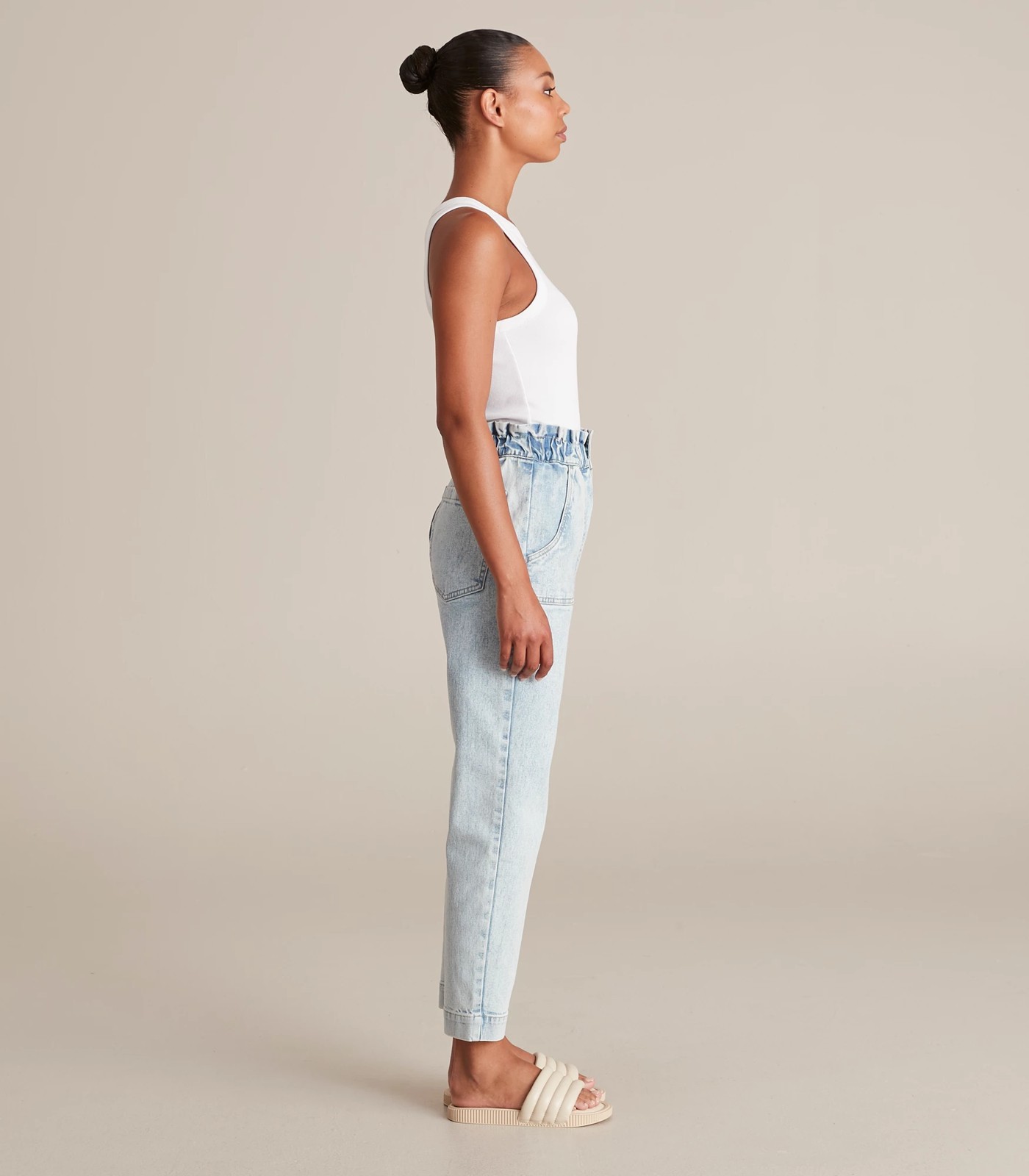 Gracie Denim Paperbag Super High Rise Ankle Length Jeans | Target Australia