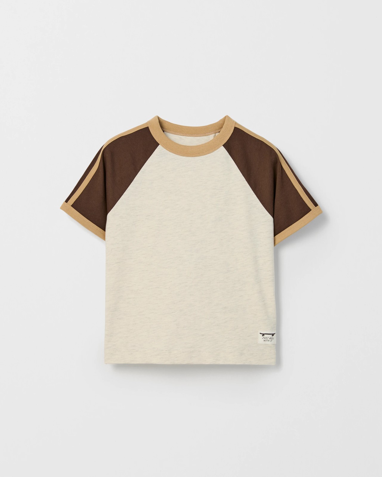 Australian Cotton Oversized Sporty T-Shirt - Hot Fudge 5 of 6