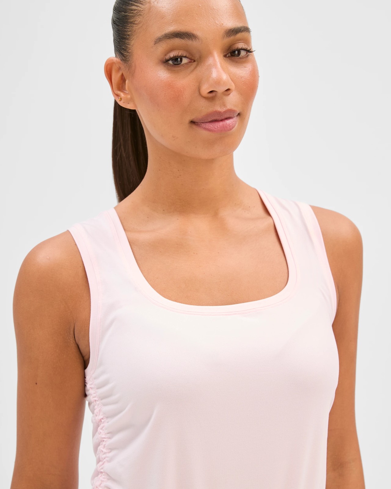 Active Studio Luxe Ruched Tank Top - Soft Pink 3 of 6