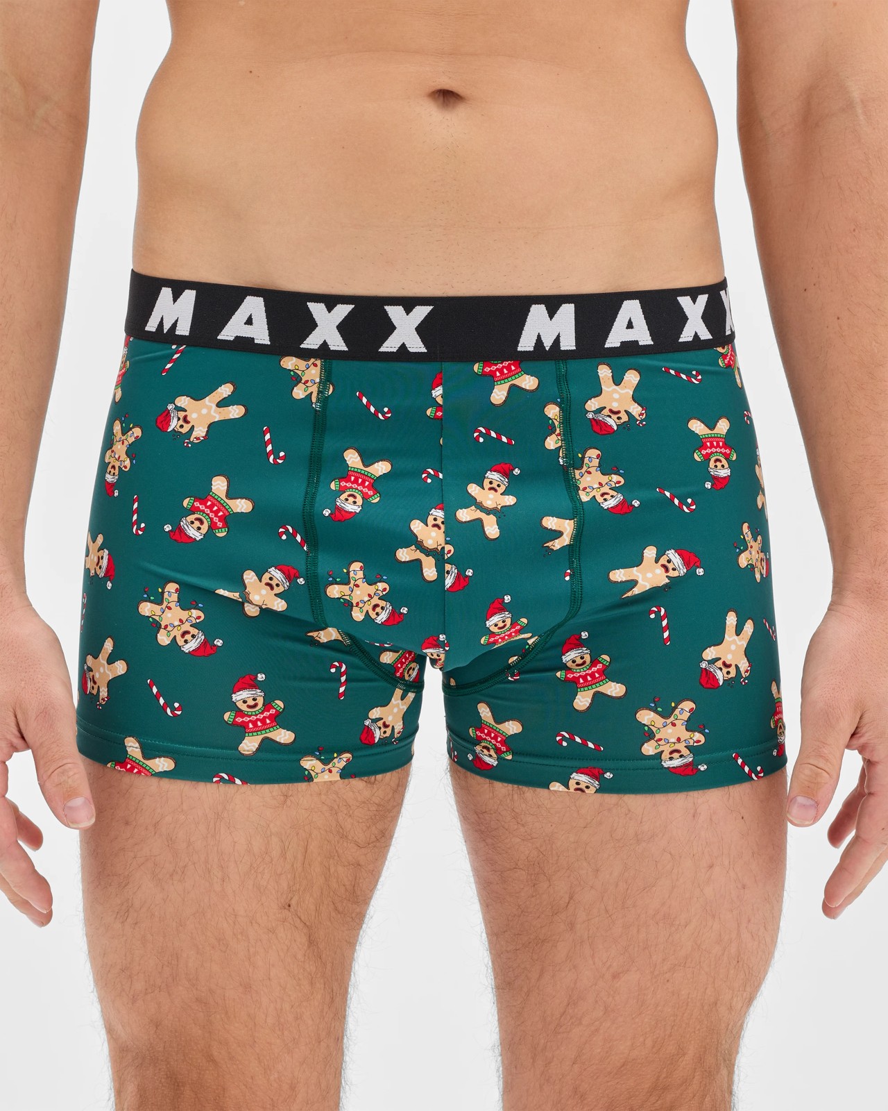 Maxx 3 Pack Microfibre Christmas Trunks 3 of 4