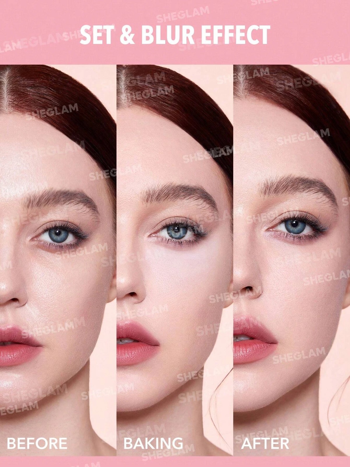 SHEGLAM Insta-Ready Face & Under Eye Setting Powder Duo - Bubblegum 6 of 6