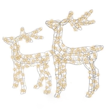 Anko 2 Pack Battery Operated LED Light Up Standing Reindeer