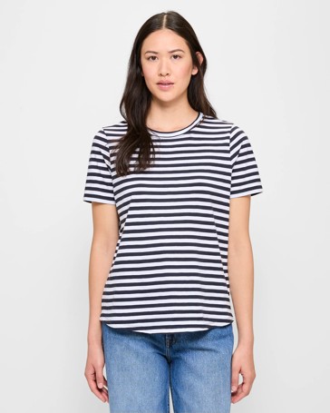 Australian Cotton Slub Crew Neck T-Shirt