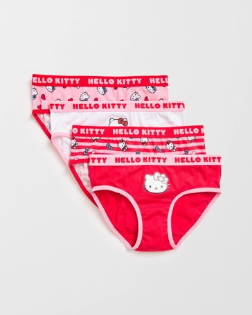 Hello Kitty 4 Pack Younger Girls Midi Briefs