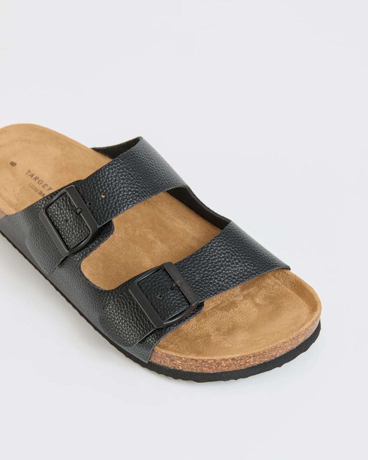 Smooth Moulded Cork Sandals - Solomon - Black Pebble 3 of 3