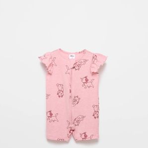 Baby Disney Marie Organic Cotton Waffle Romper product image