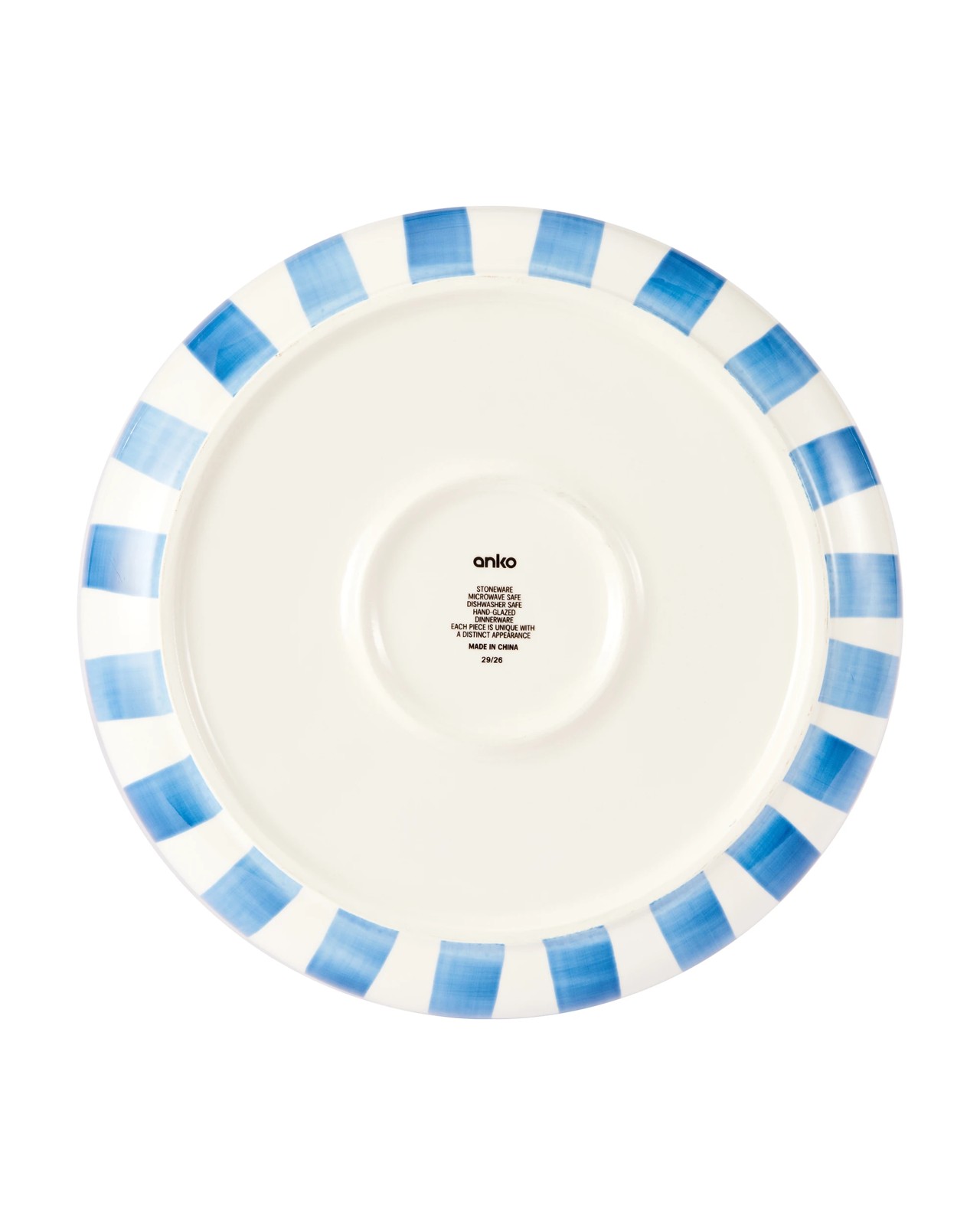 Anko Blue Stripe Serving Bowl 4 of 4