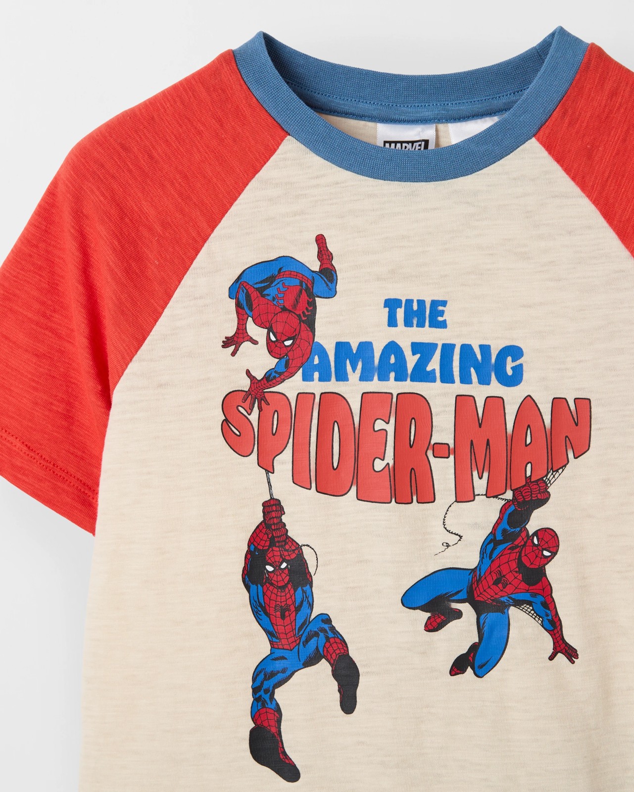 Marvel Spider-Man Australian Cotton Younger Boys Raglan Sleeve Knit Pyjama Set 3 of 4