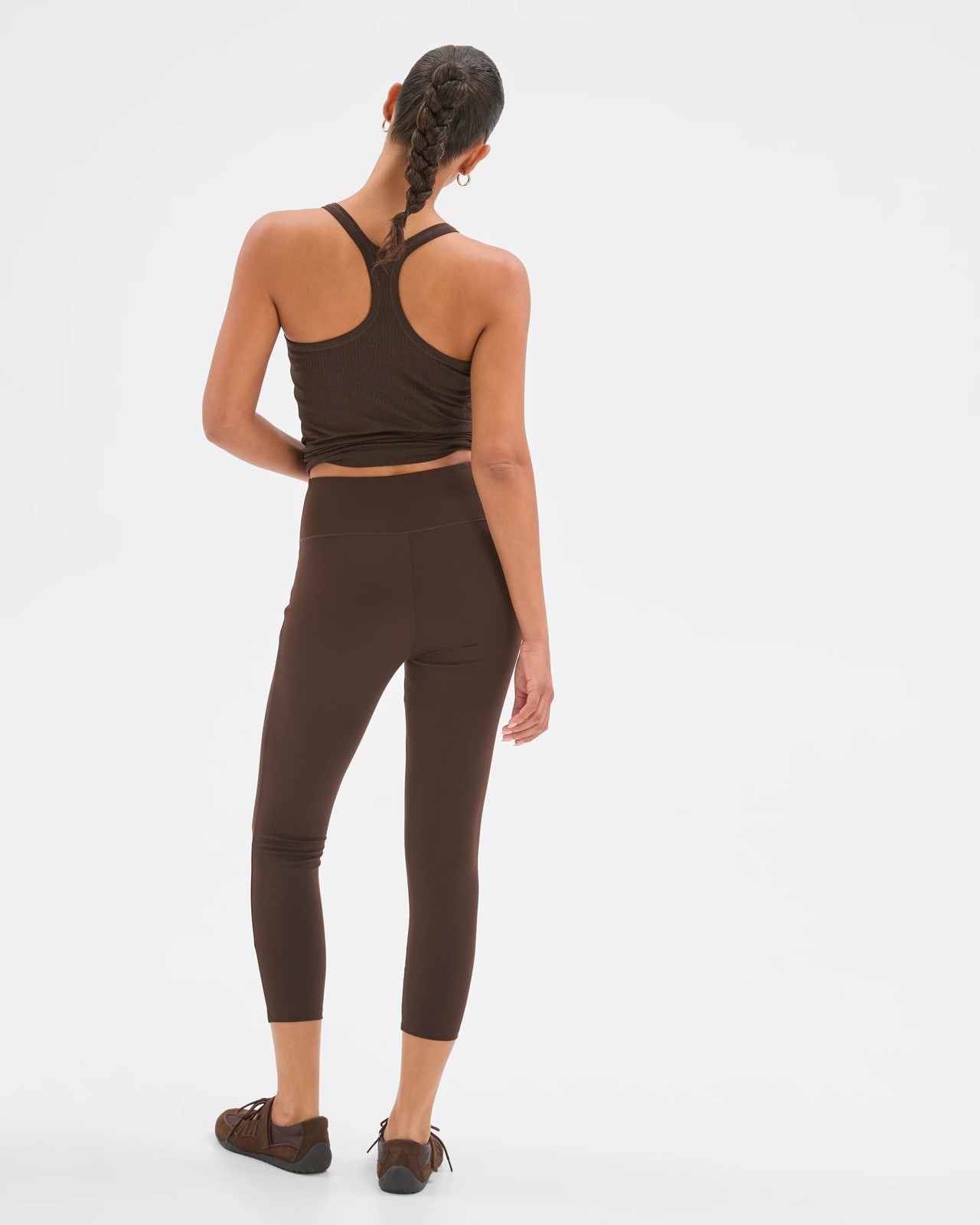 Active Studio Soft Ruched 7/8 Length Tights - Cocoa 6 of 6