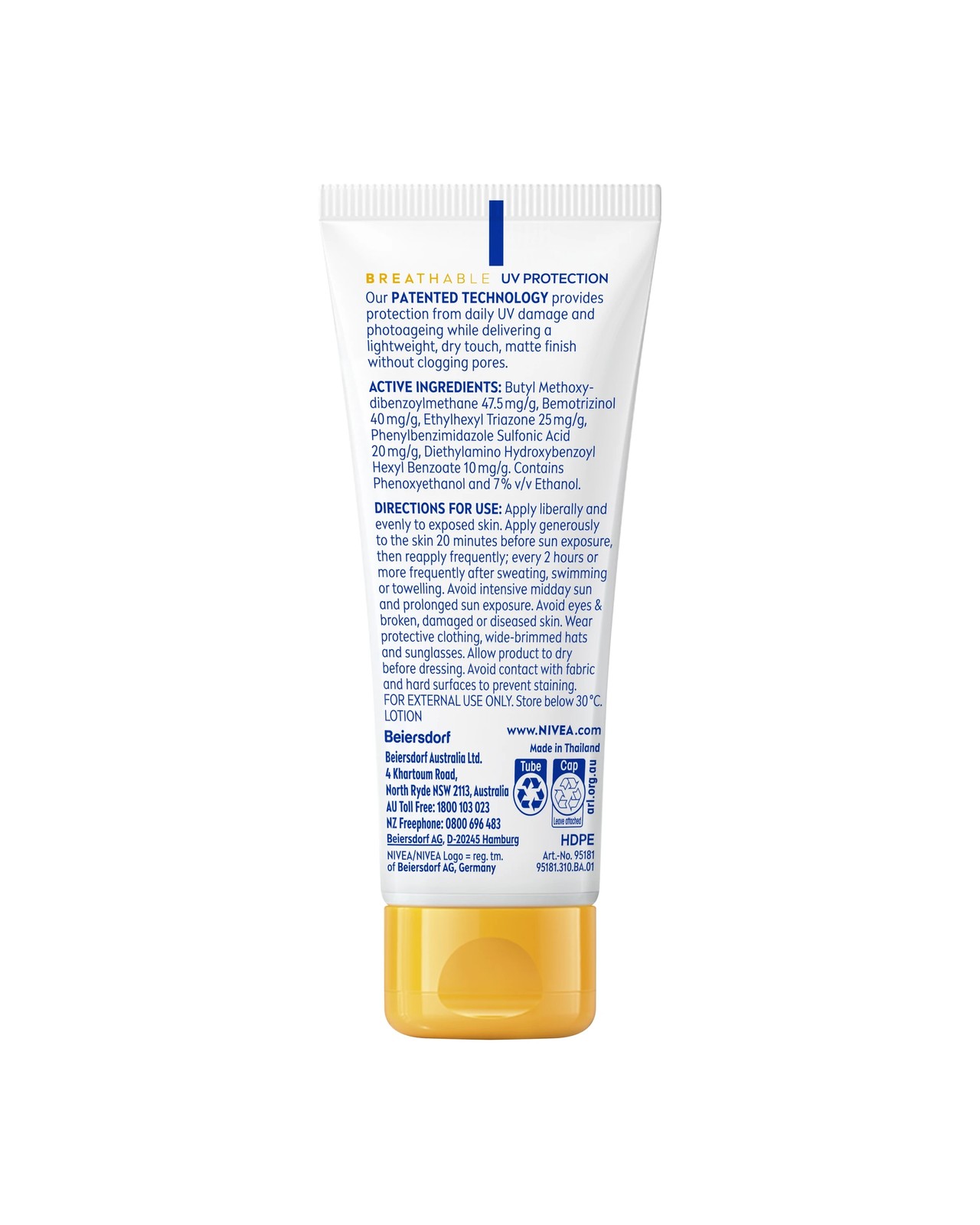 NIVEA Sun Breathable UV Face Shine Control SPF 50+ 40ml 4 of 6