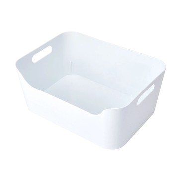 Medium Cut Out Edge Tub, White - Anko