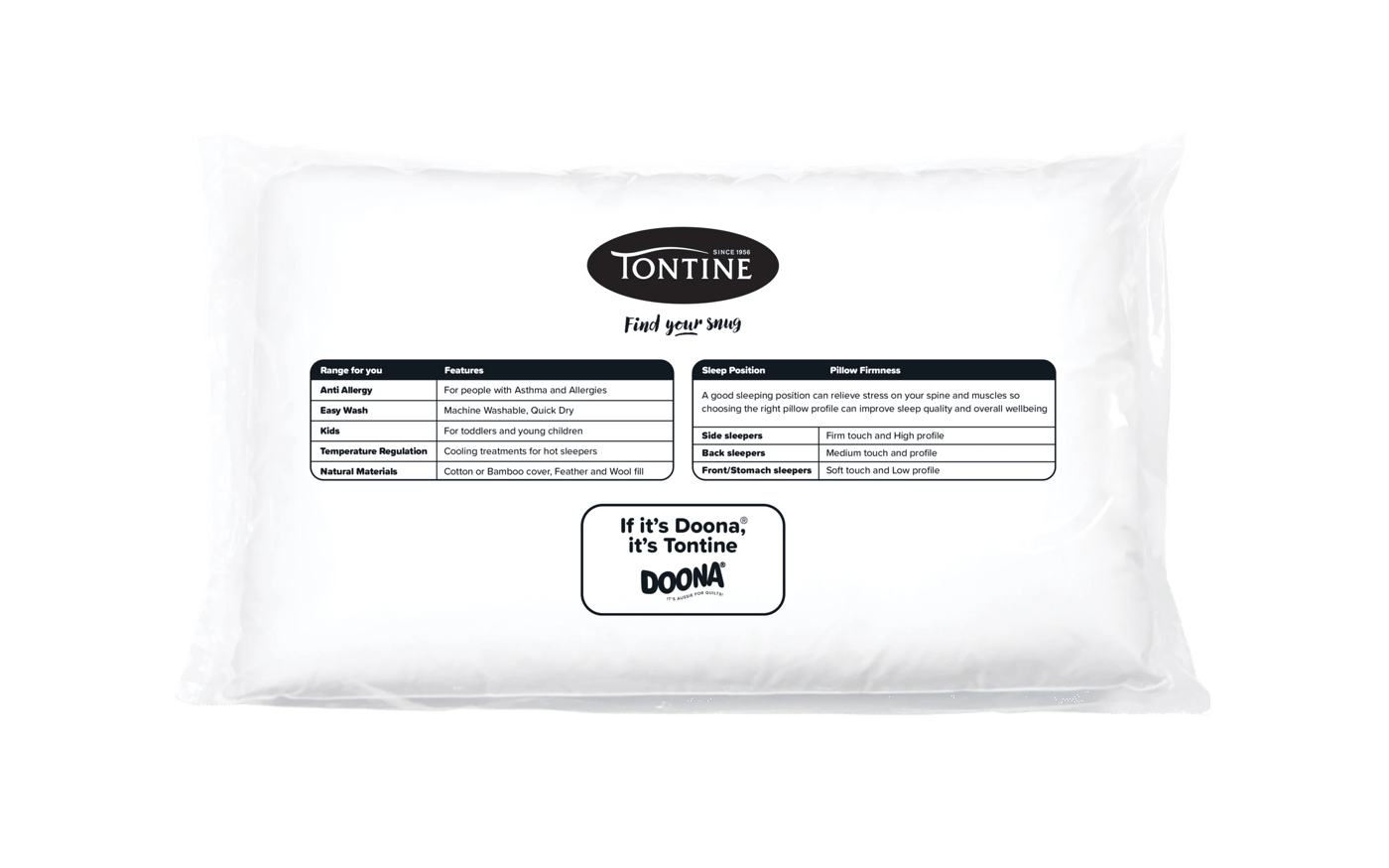 Tontine Organic Cotton Anti Allergy Pillow 3 of 5