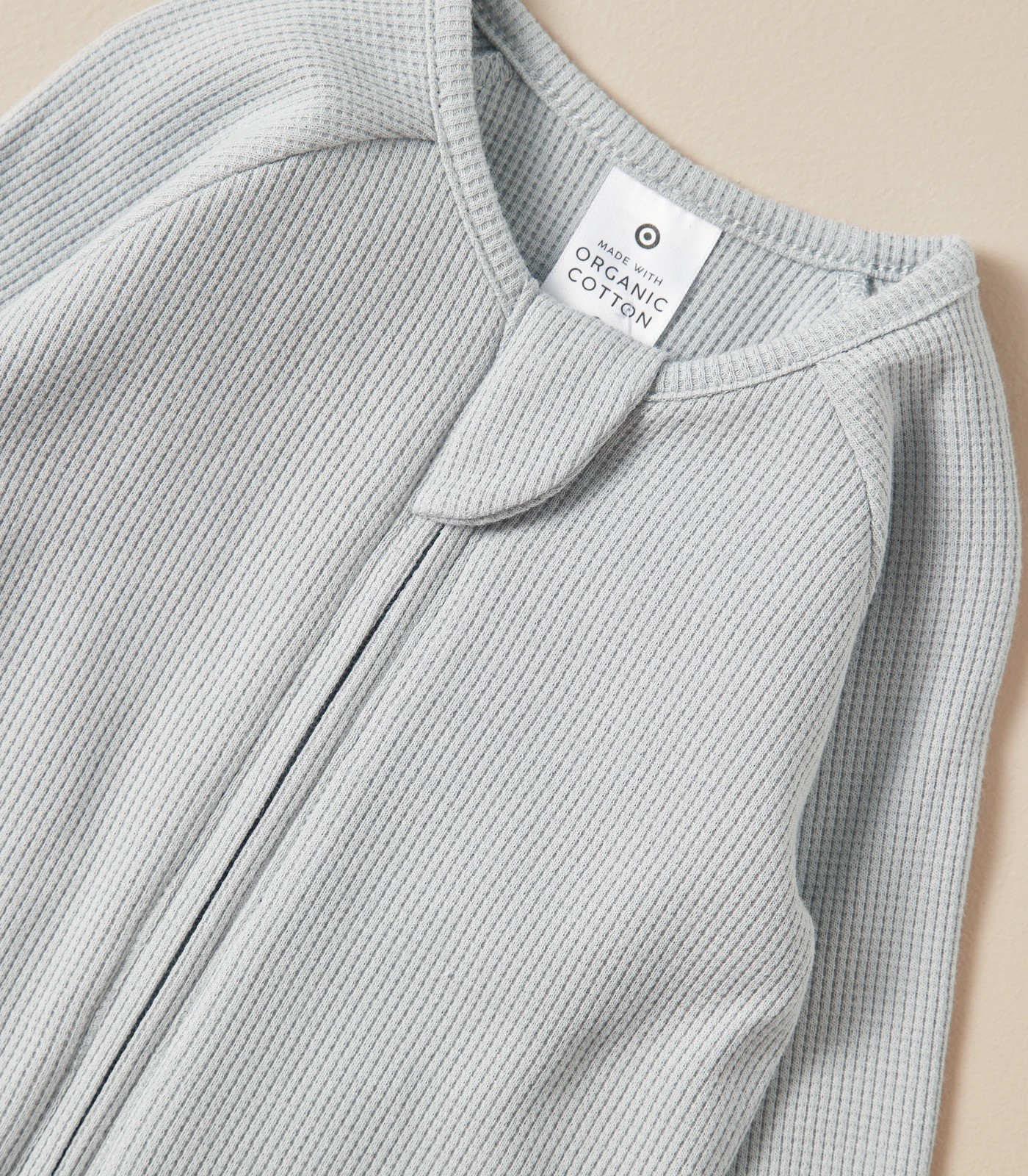 Baby Organic Cotton Waffle Zip Coverall 4 of 6