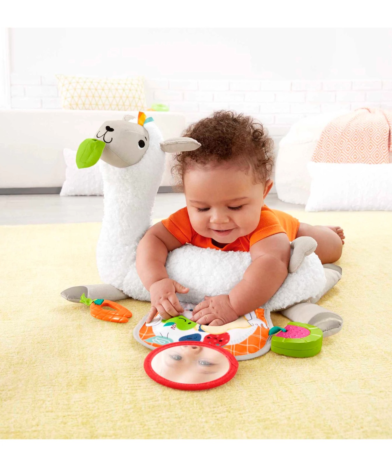Fisher-Price Grow-with-Me Tummy Time Llama 4 of 6