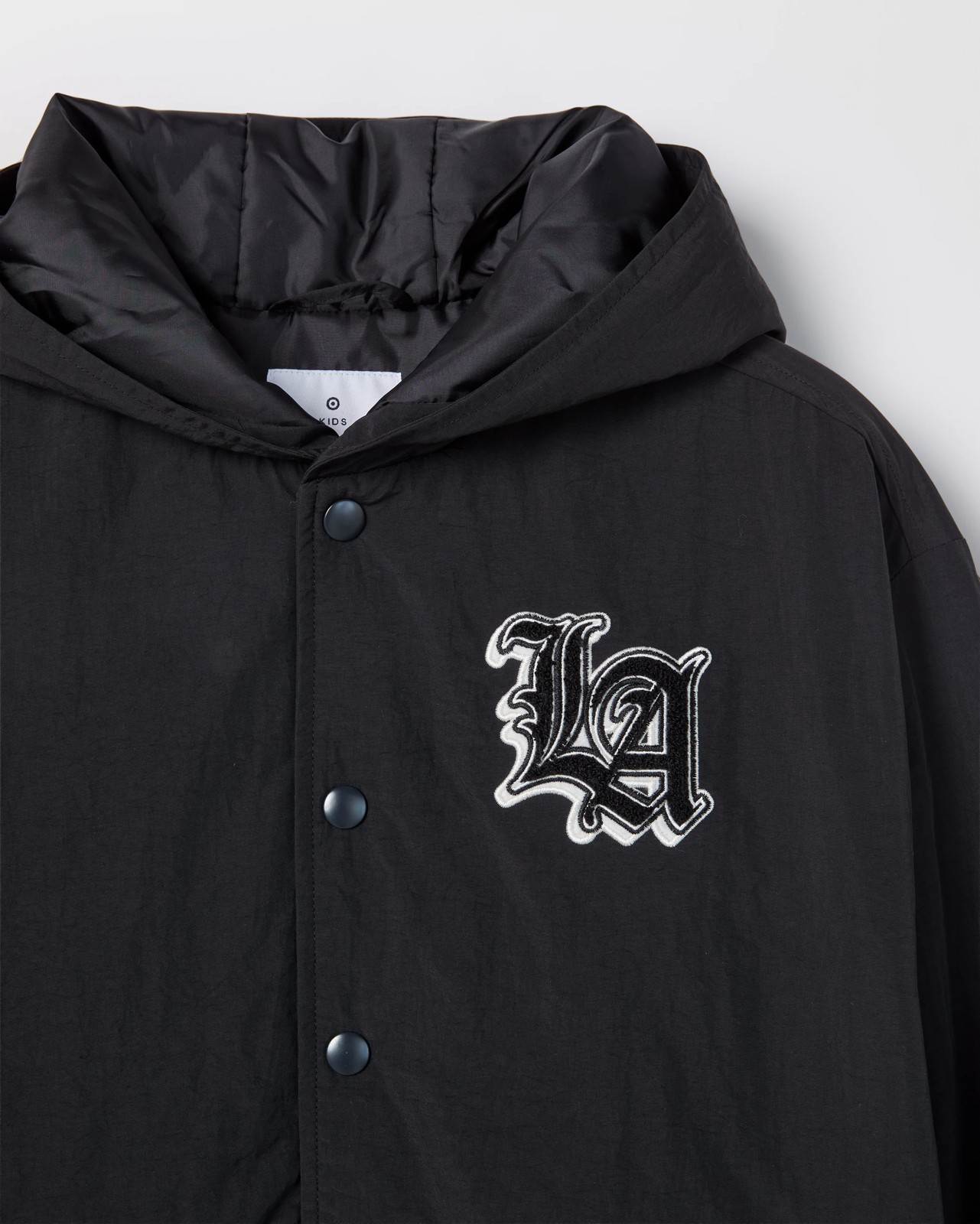 Long Sleeve Hooded Varsity Jacket 2 of 4