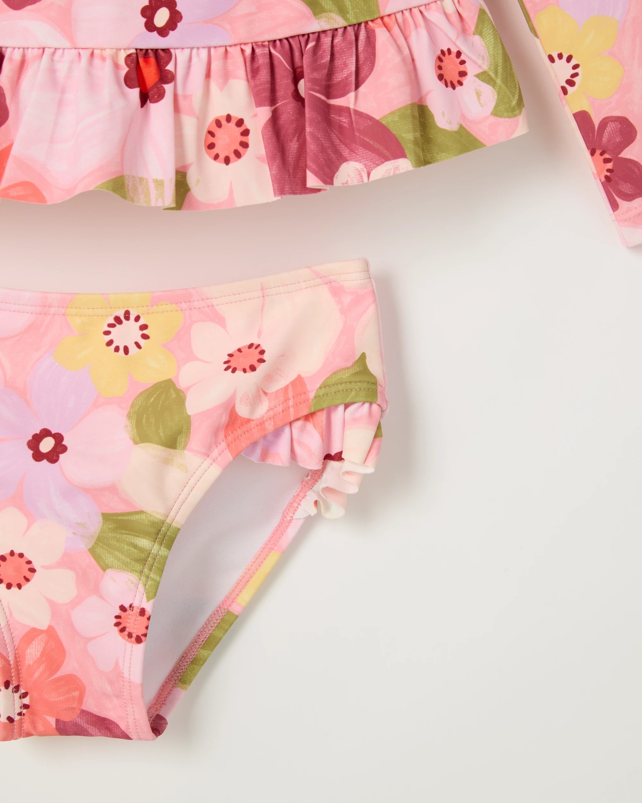 Swim Rashie Set - Multi Large Floral 3 of 3