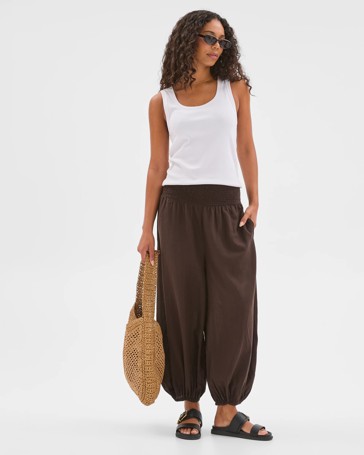 Resort Australian Cotton Blend Soft Harem Pants
