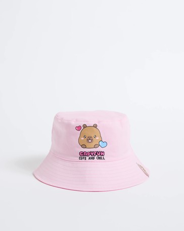 CapyFun Capybara Embroidered Bucket Hat