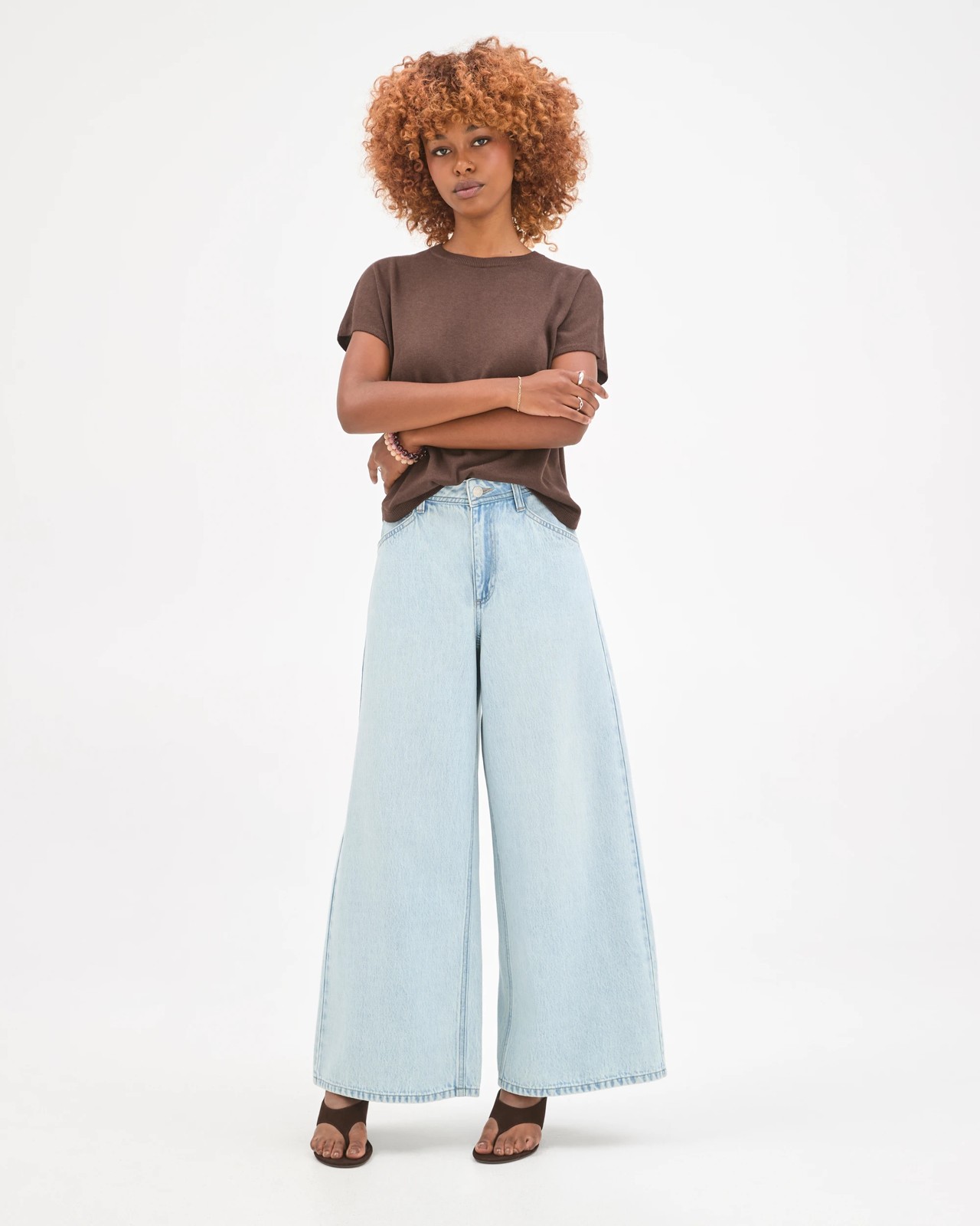 Petites AirLoom Cotton Blend Slouchy Denim Jeans 5 of 6