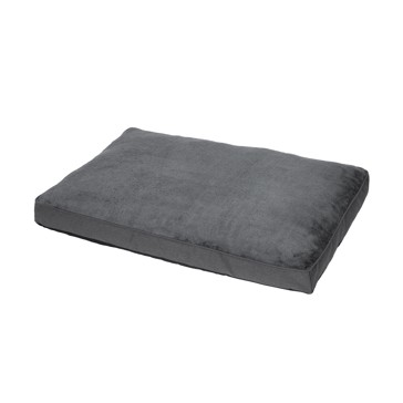 Pet Bed Rectangle Plush Top, Extra Large, Grey - Anko