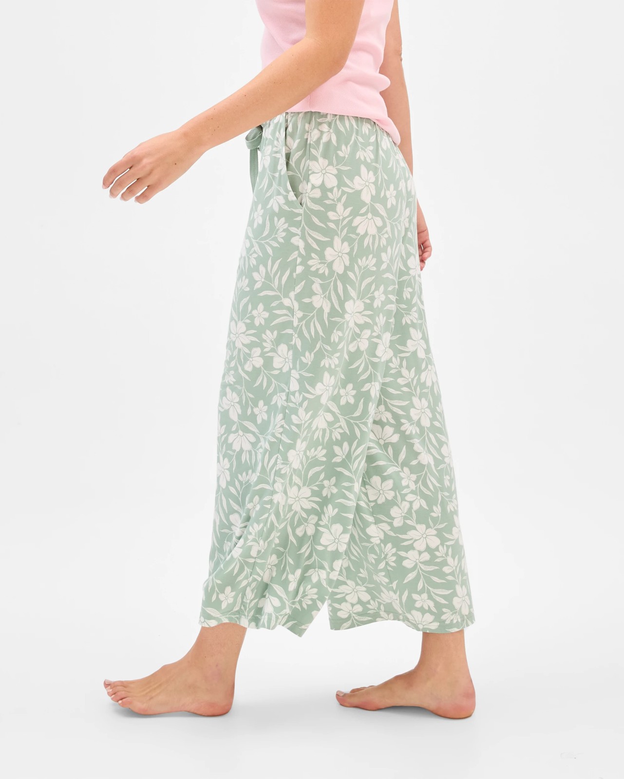 Soft Comfort Bamboo Culotte Sleep Pants 4 of 6