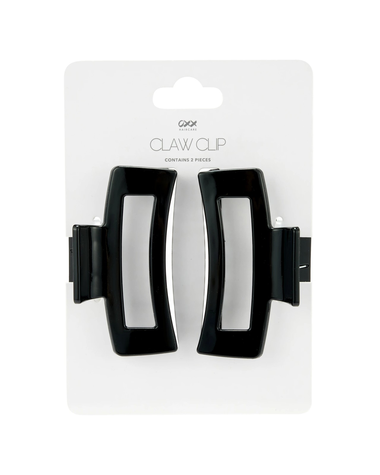 2 Piece Claw Clips, Black - OXX Haircare 3 of 3