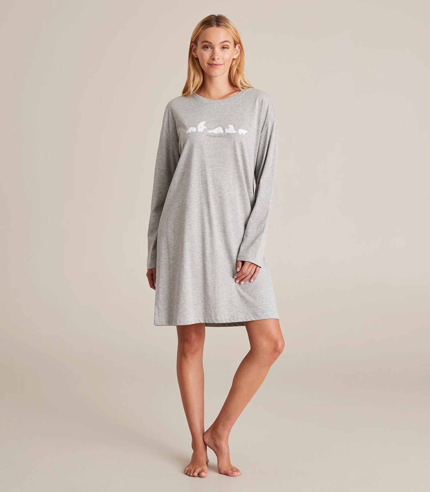 Slogan Sleep Long Sleeve Nightie 3 of 6