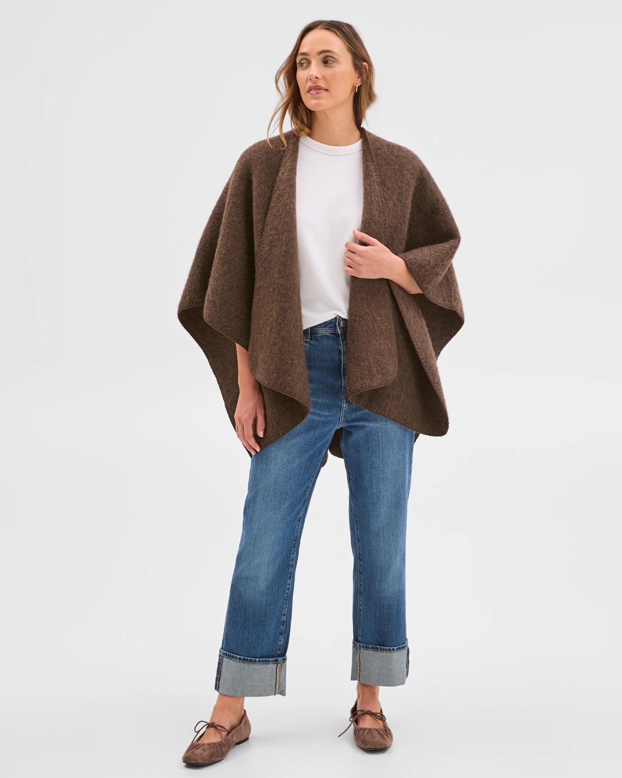 Brushed Blanket Stitch Poncho 2 of 5