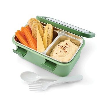 Anko 550ml Green Stainless Steel Lunch Box