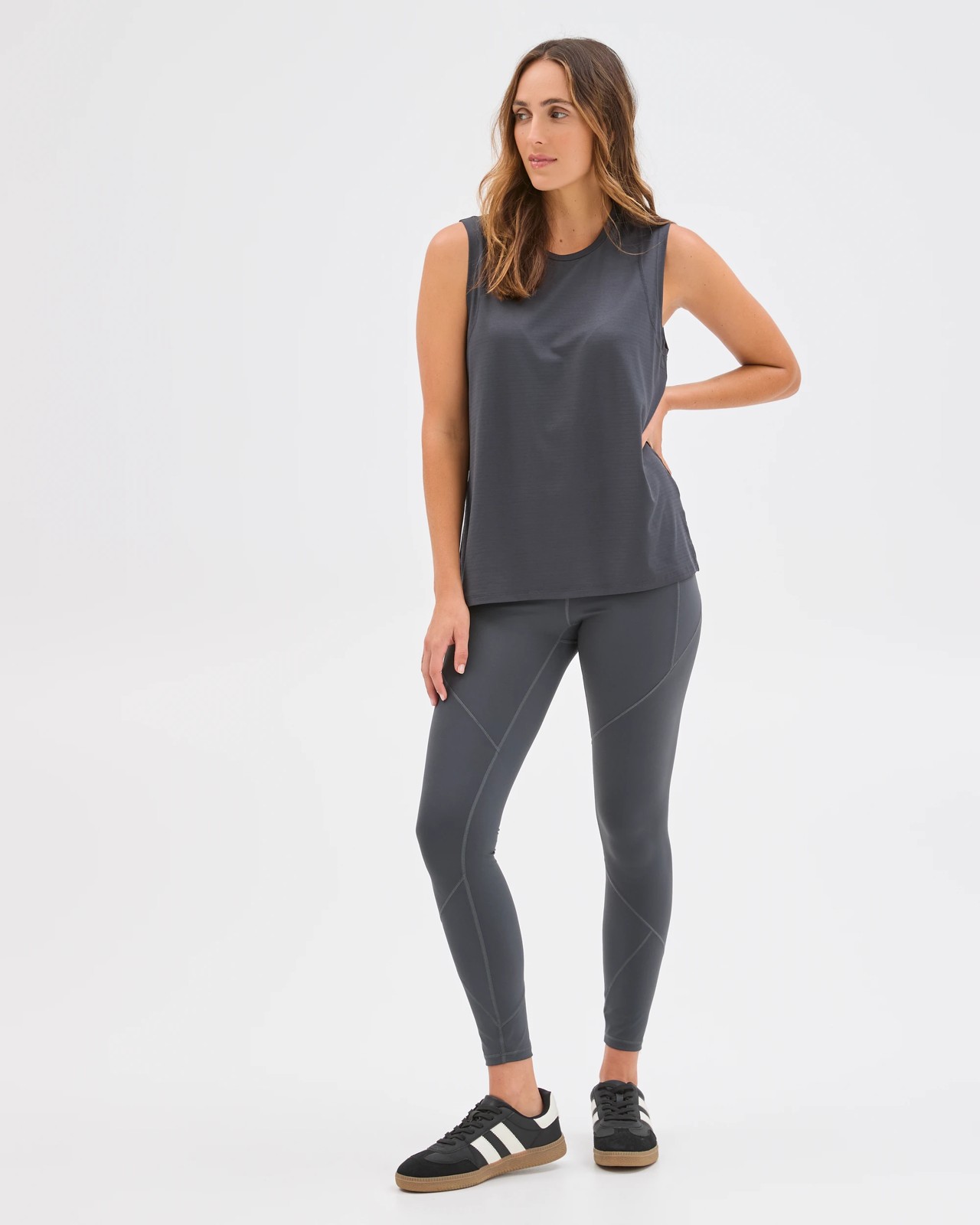 Active Infinity Sculpt High Rise Full Length Tights - Graphite 6 of 6