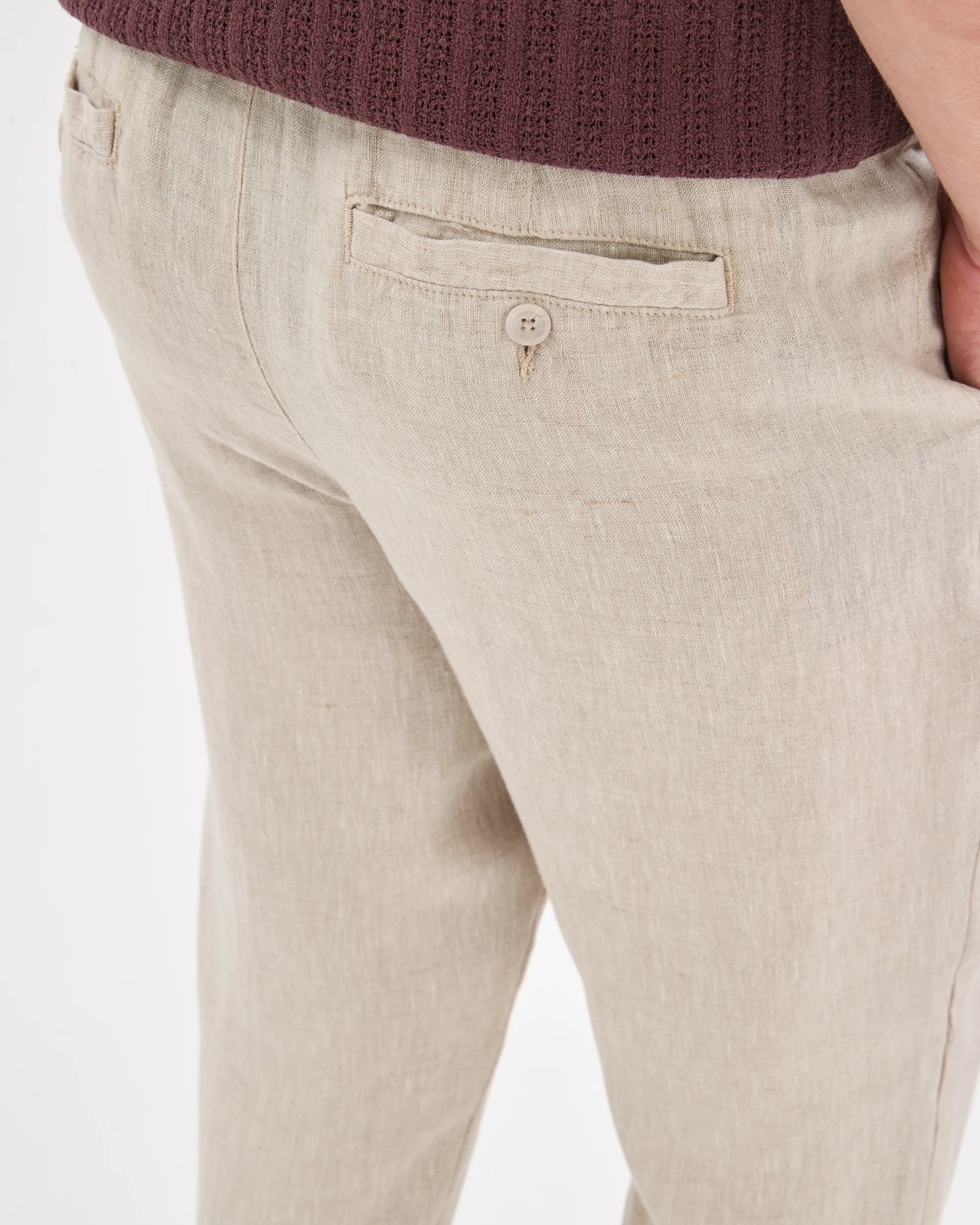European Linen Full Length Pants 5 of 6