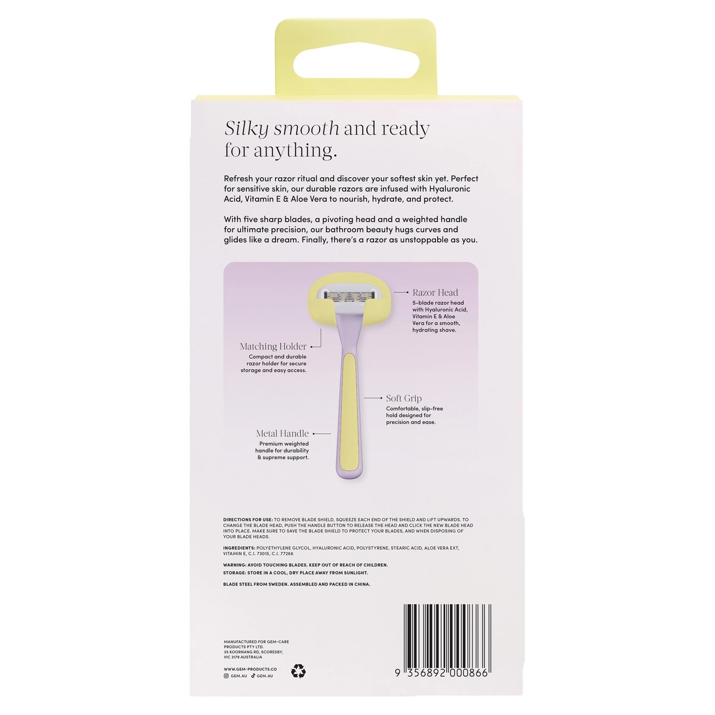 Gem Queen Dream Starter Set Skin-Loving Shave Kit 2 of 3