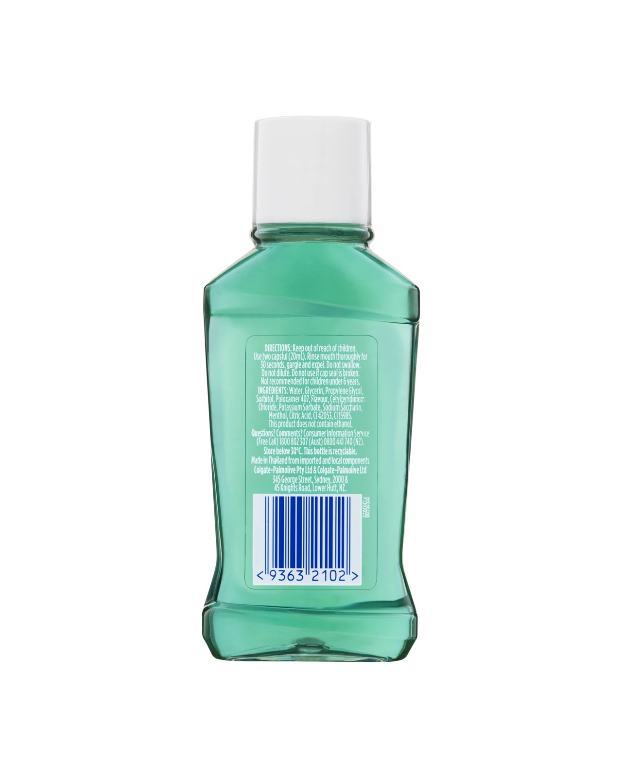 Colgate Plax Alcohol Free Mouthwash Freshmint 2 of 6