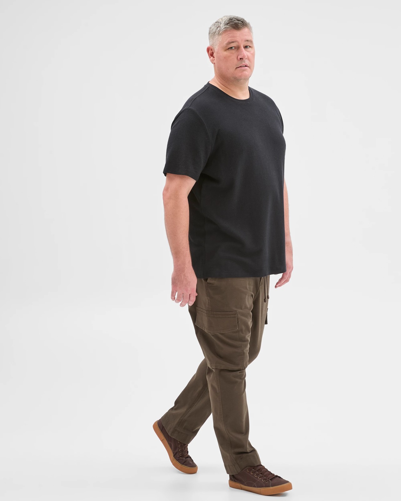 Plus Size Australian Cotton Cargo Pants - Dark Olive 4 of 6