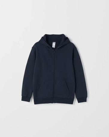 Australian Cotton Blend School Zip Through Fleece Jumper