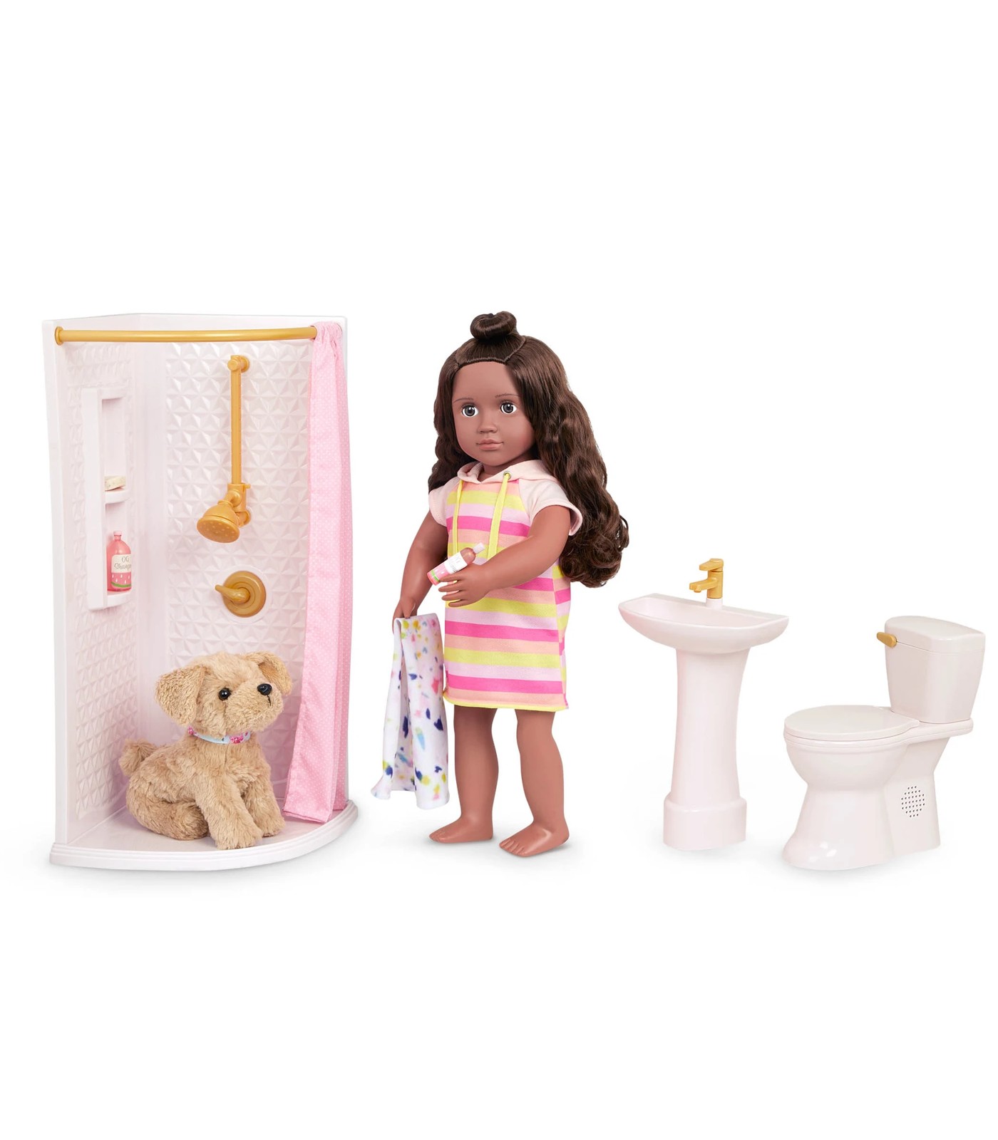 18 inch sale doll bathroom set