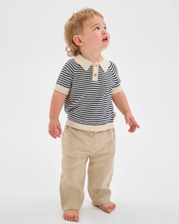 Baby True Knit Polo Top