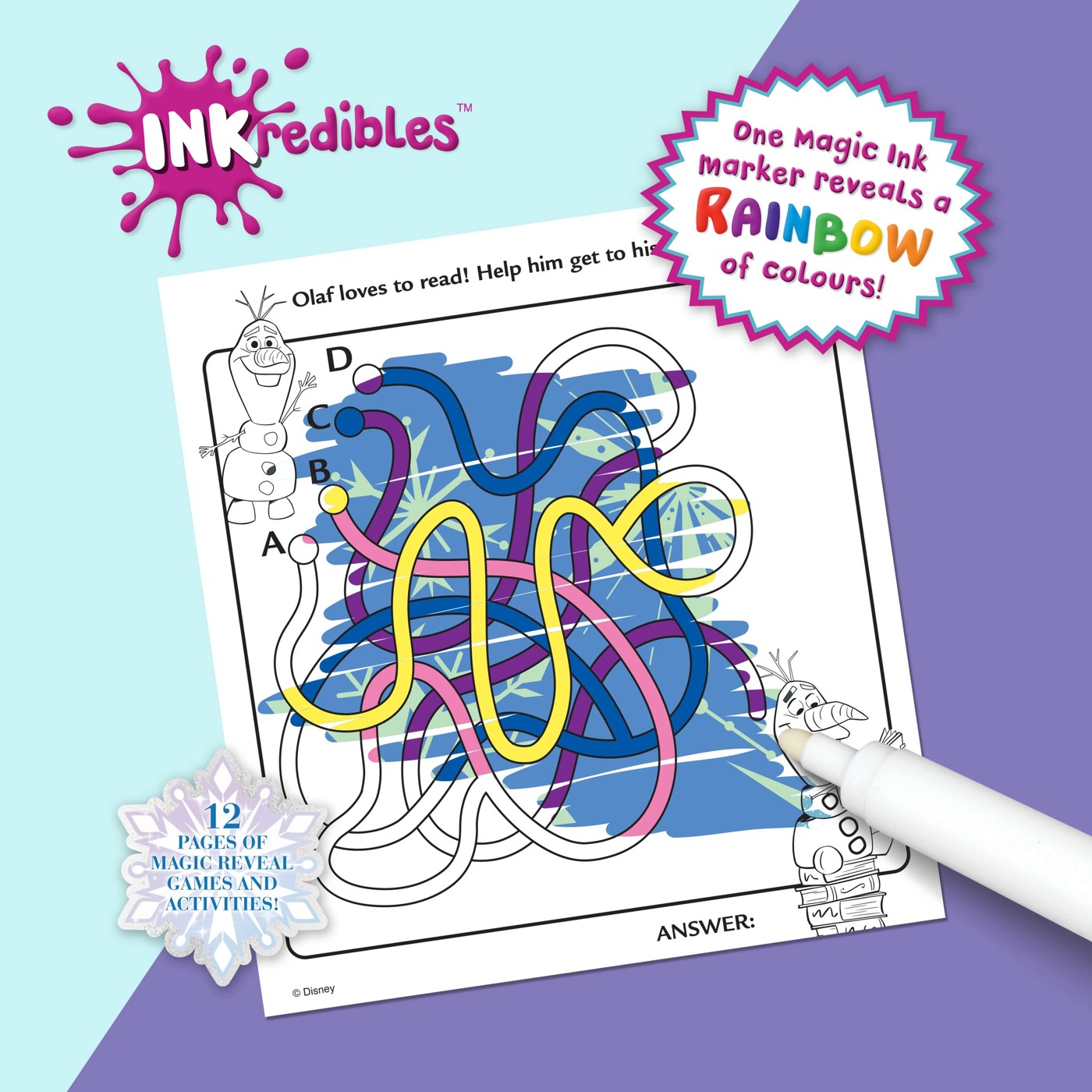 INKredibles Disney Frozen Magic Ink Pictures! - Book 3 of 5