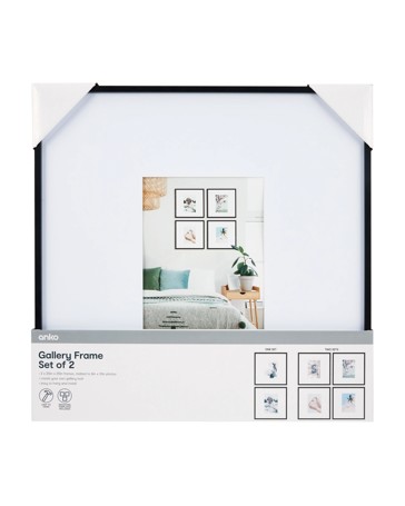 Anko 2 Piece Gallery Frame Set - Black