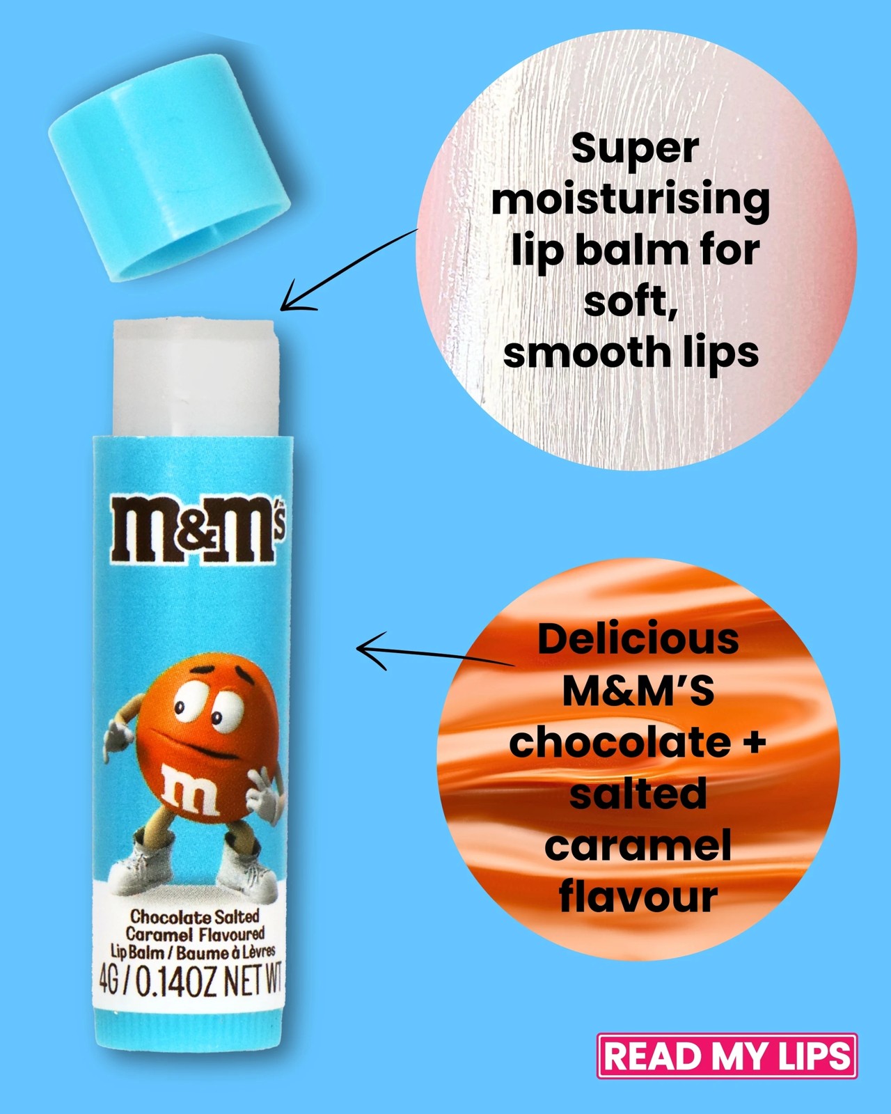 M&M’s Read My Lips Lip Balm 4g - Chocolate Salted Caramel Flavoured 5 of 6