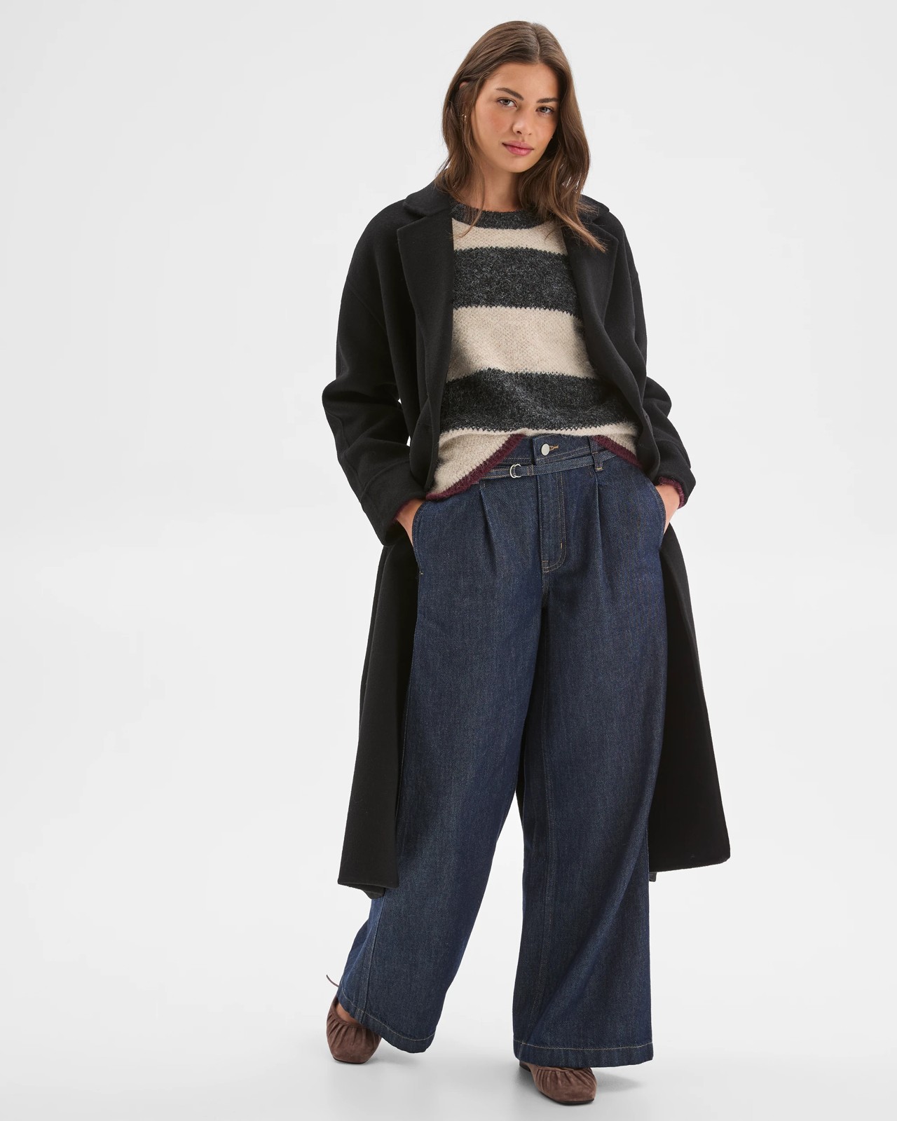 Petites Wool Cocoon Coat 3 of 6