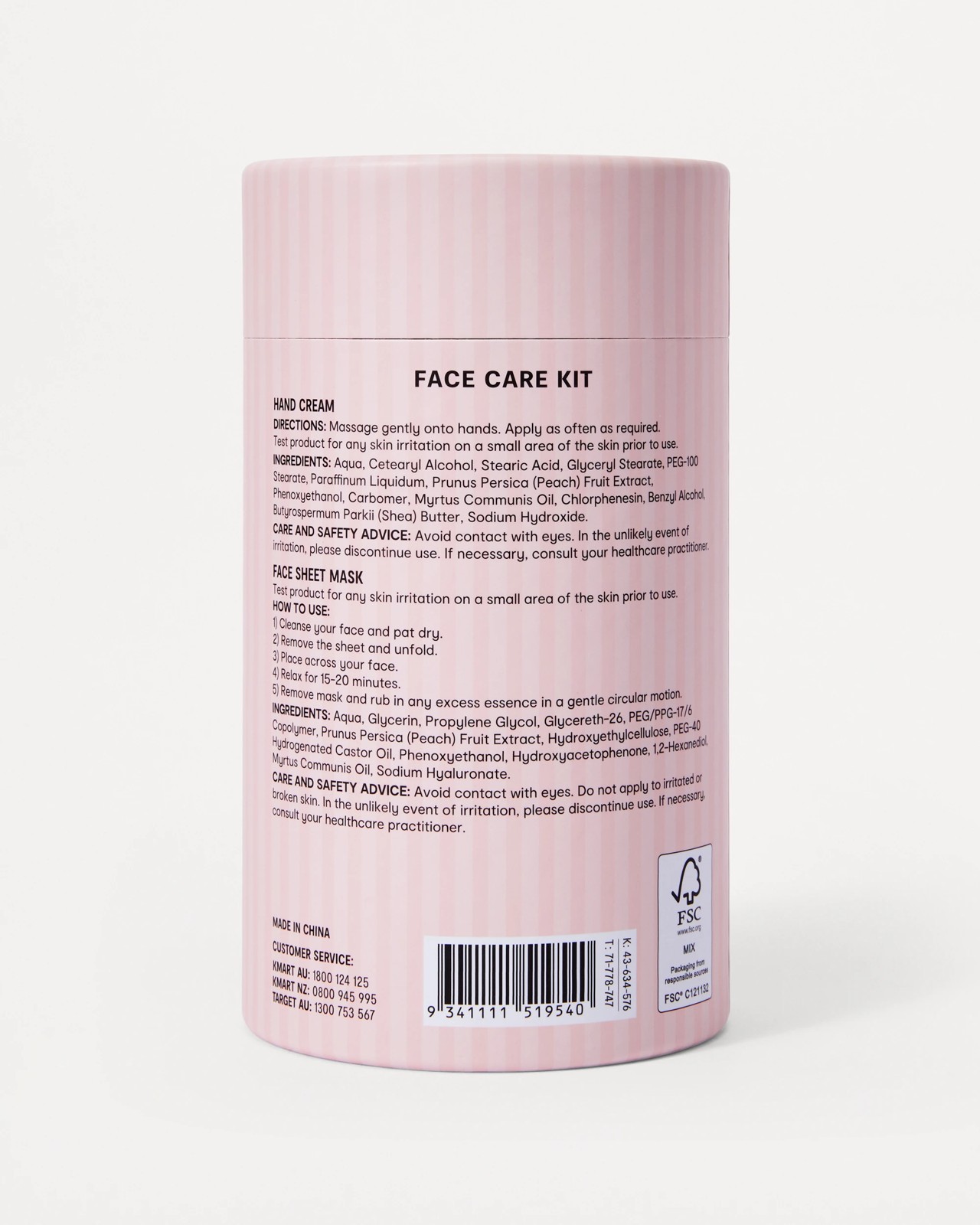 OXX Skincare Peach Bellini Face Care Kit- Sparkling Peach Scented 6 of 6