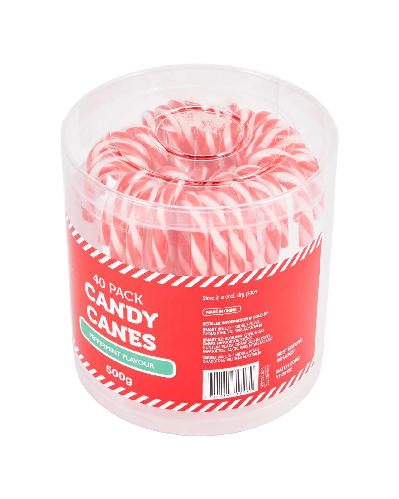 40 Pack Peppermint Flavour Candy Canes 500g 2 of 5