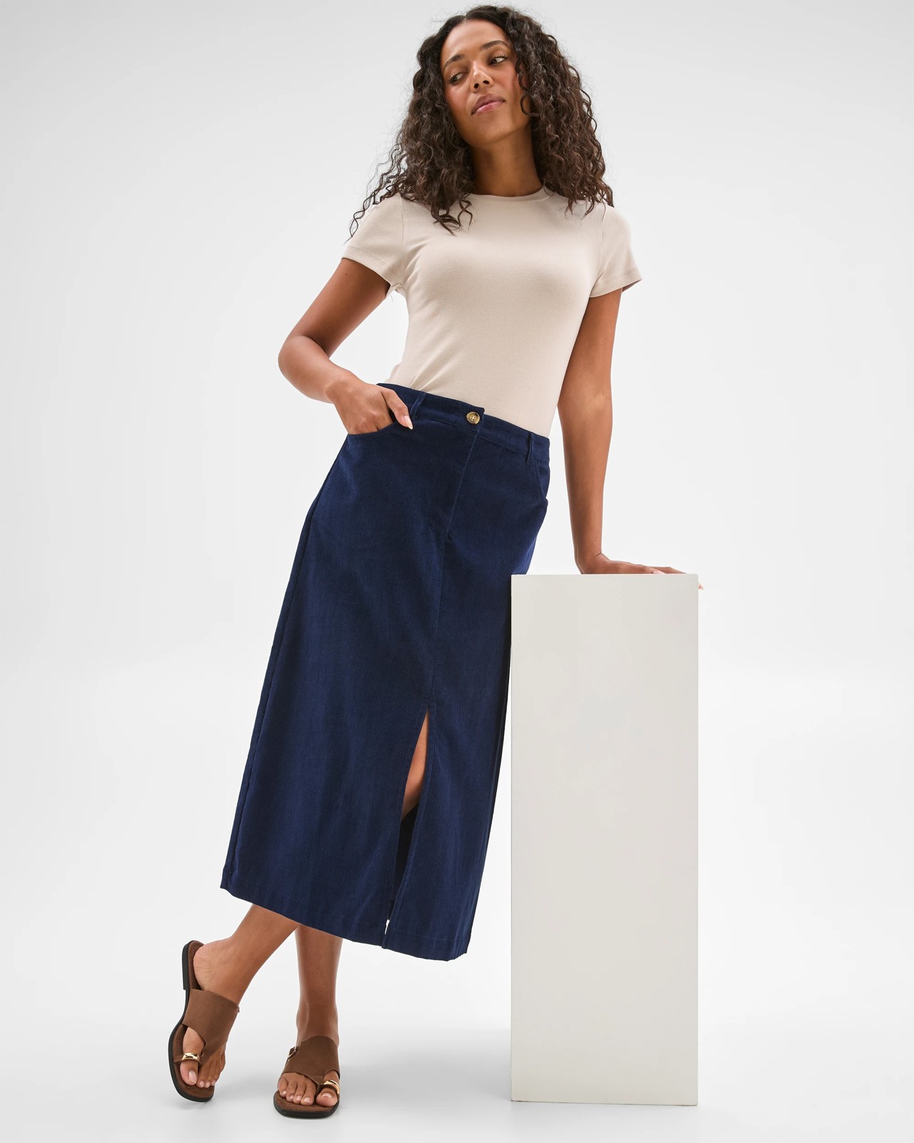 Corduroy Maxi Skirt 2 of 6