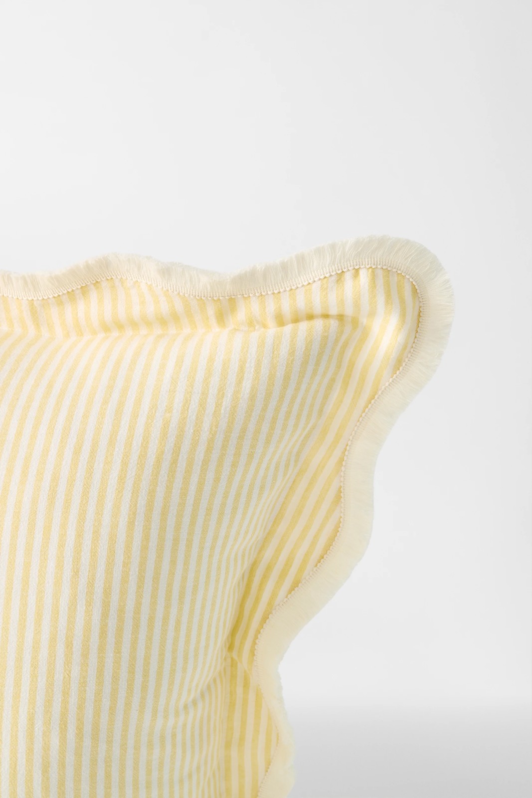 Charlotte Stripe Linen and Cotton European Pillowcase - Sunlight 4 of 4