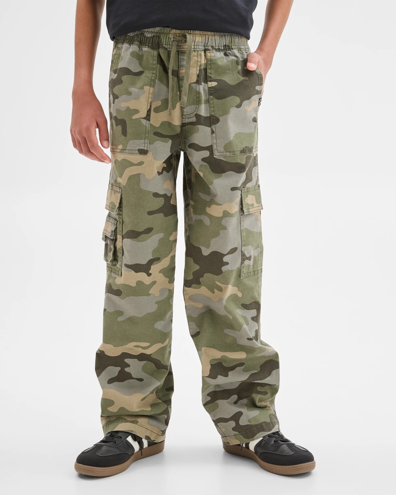 Loose Fit Cargo Pants - Khaki 3 of 5