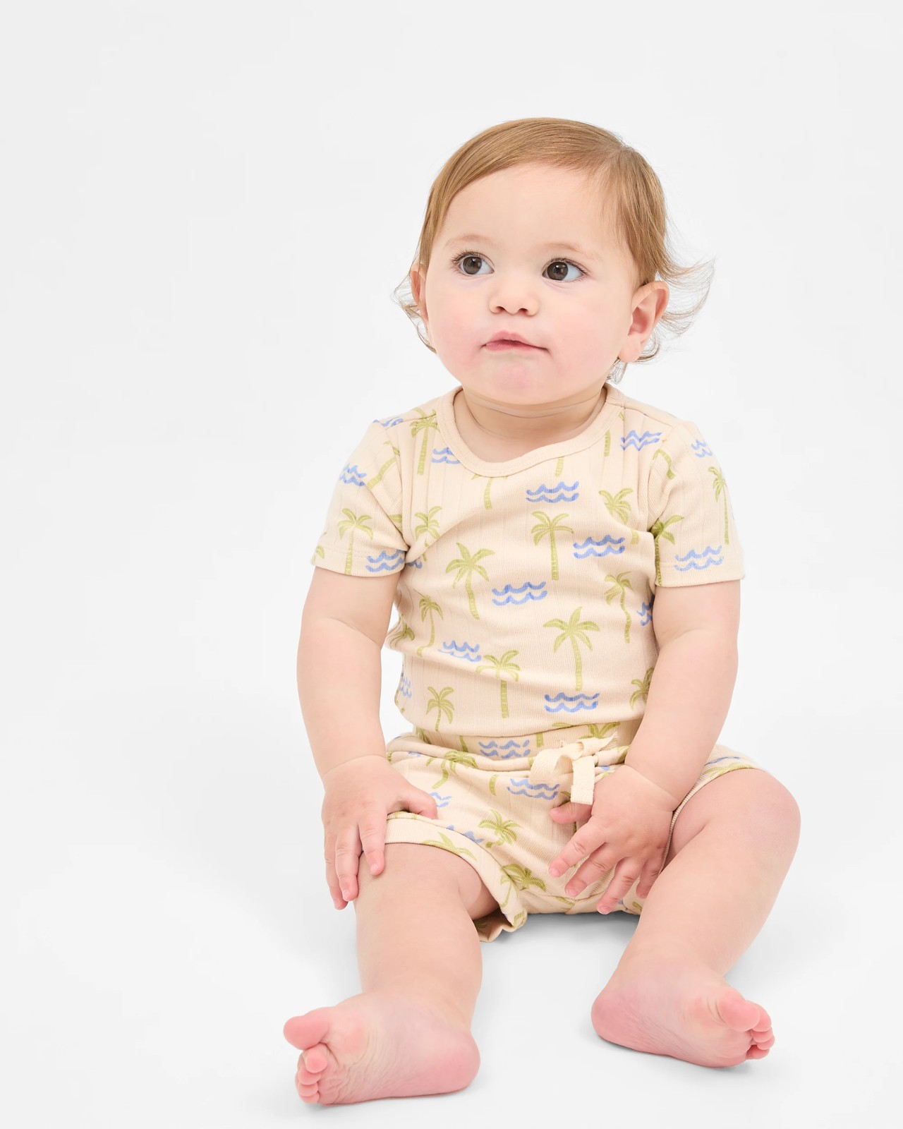 Baby Organic Cotton Bodysuit and Shorts Set 3 of 6